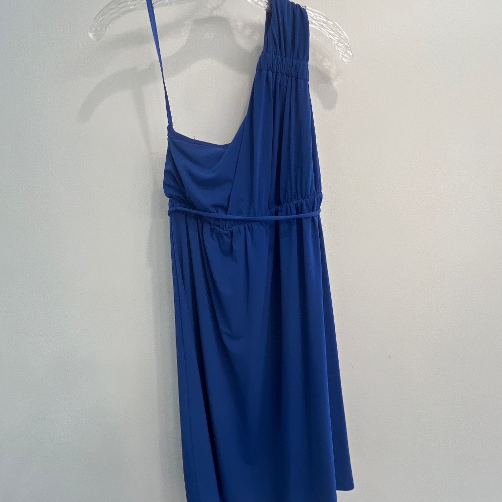 Blue maternity dress